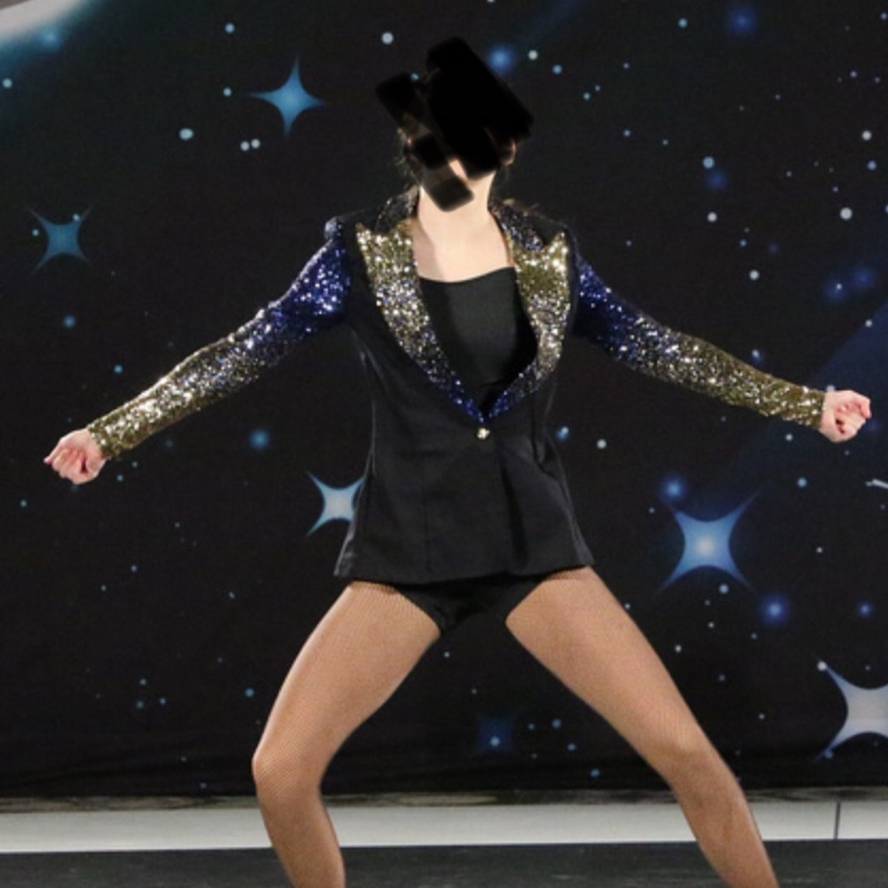 Weissman Gold and Blue Blazer Performance Jacket